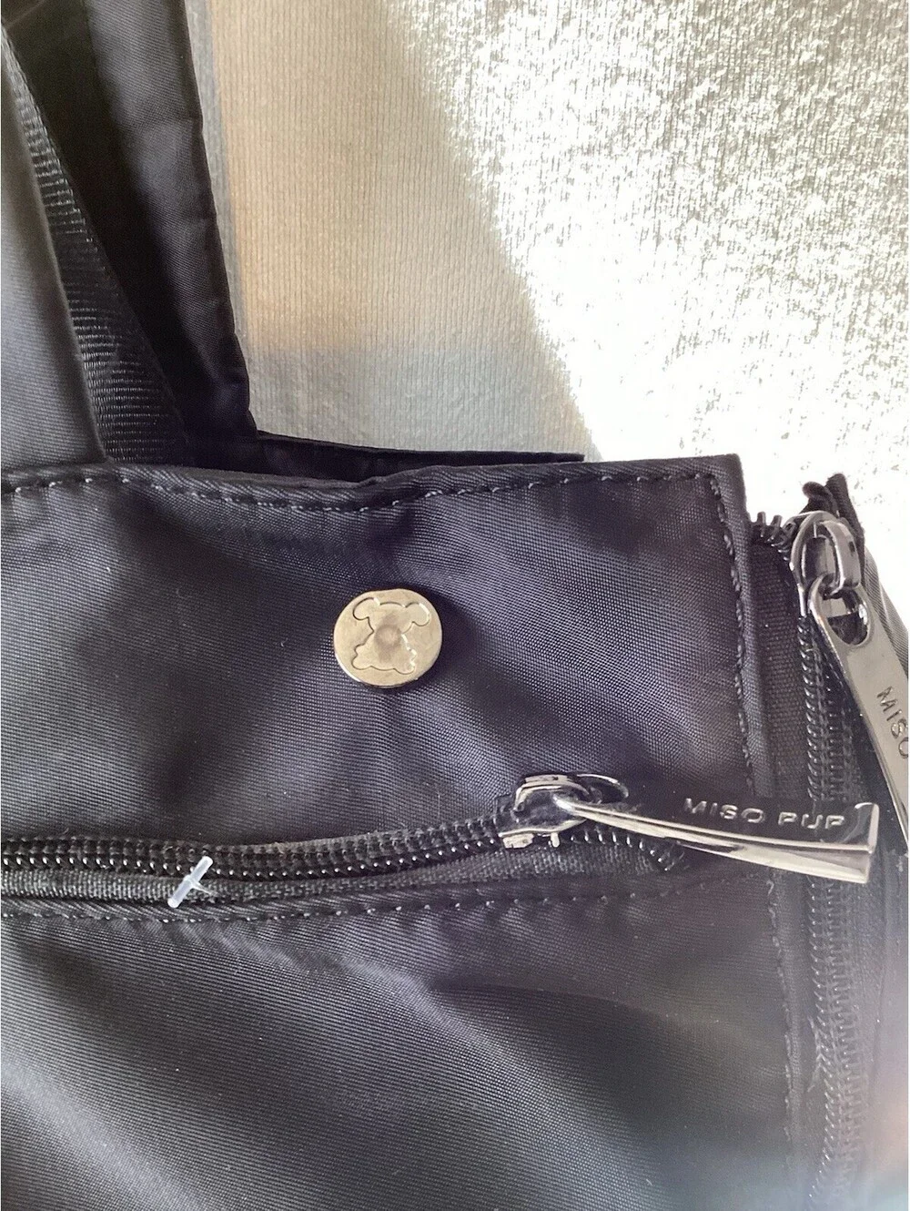 Miso Pup Sporty Black Tote Luxury With Pet Carrier Bag Airline Approved